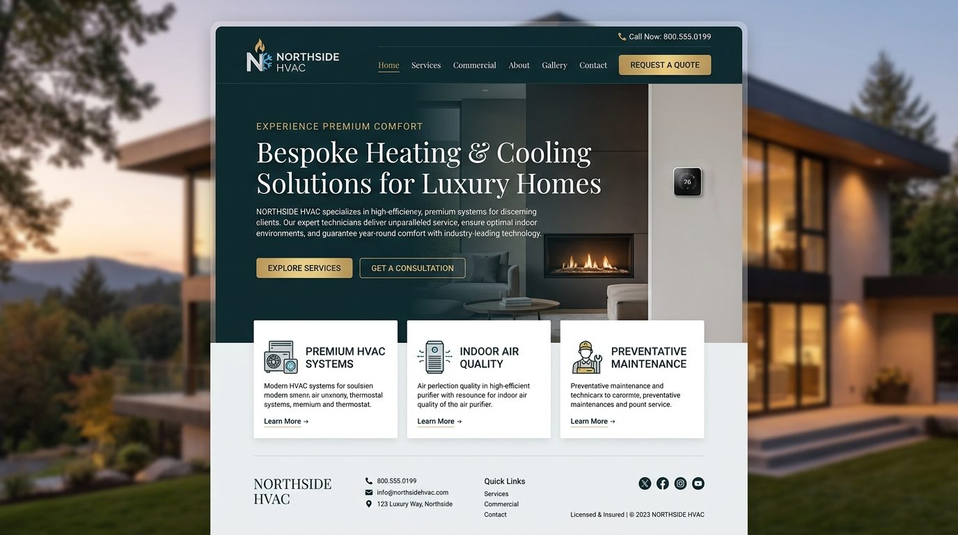 Northside HVAC website case study